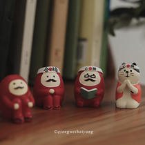 Rose Ocean Dharma ornament will win the student desktop cute decoration Japanese atmosphere gift