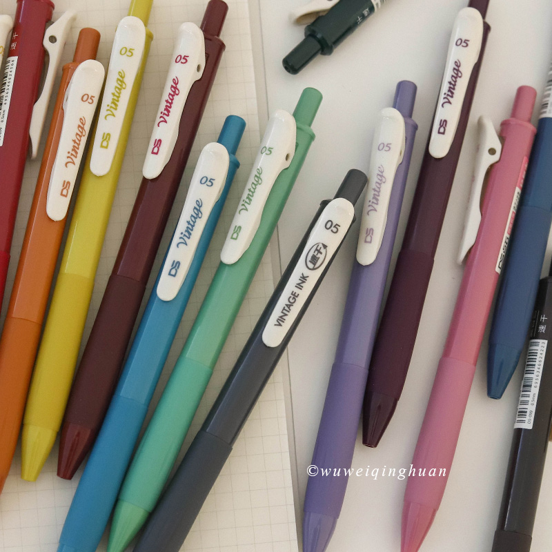 Rose Ocean Retro Neutral Pen Windy Dry Handwriting is full of memories of large capacity speed drywater pen