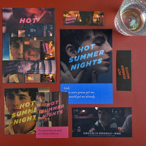 Art projection hall material paper stickers sweet tea Movie Pictorial Handbook dormitory diy decoration gift
