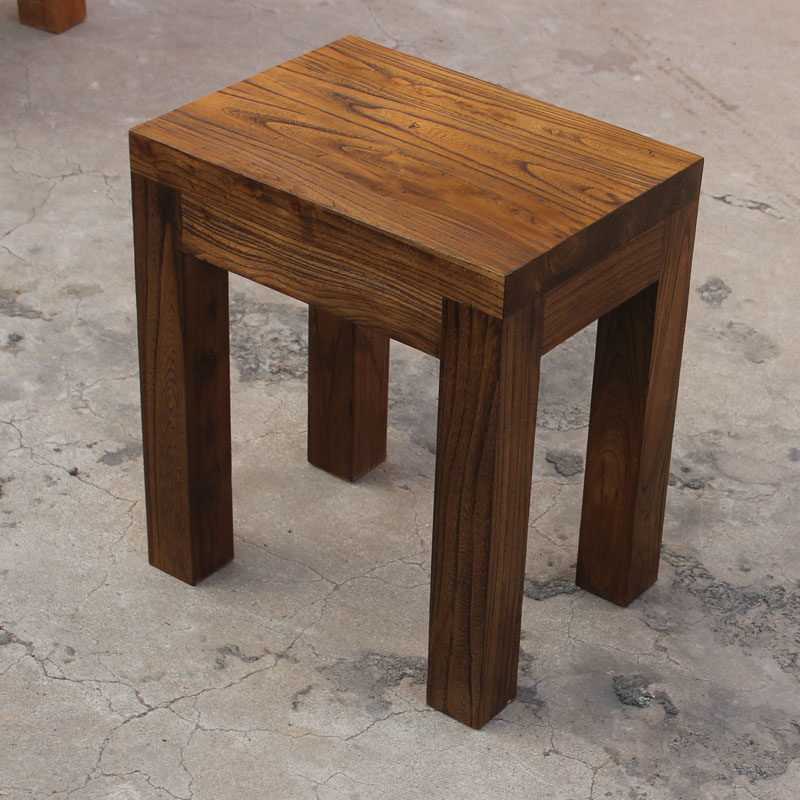 Old elm small bench for shoes stool children's solid wood household small stool fashion low stool Chinese coffee table stool