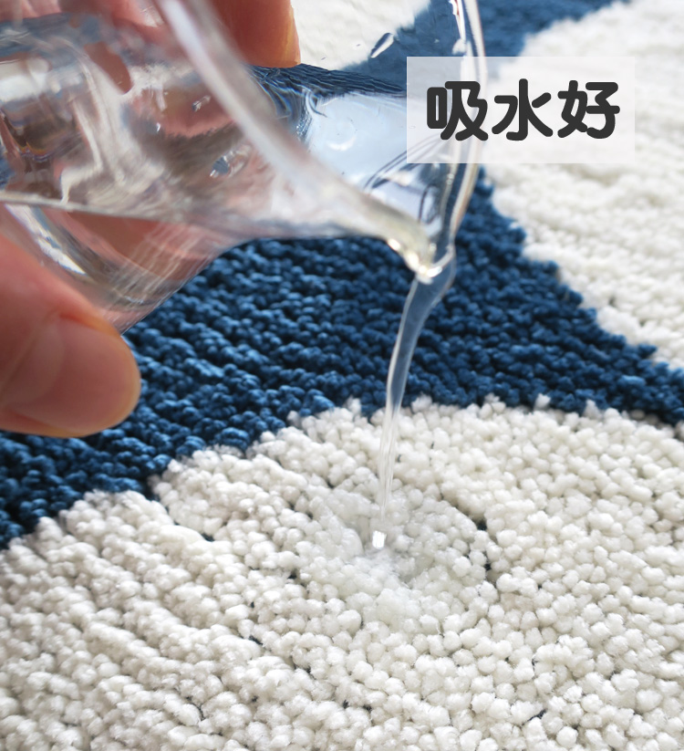 Clover đơn giản bếp thấm mat kéo dài cửa trượt hình chữ L cho nhà bếp gia đình trượt thảm hút pad - Thảm sàn thảm đá lau chân