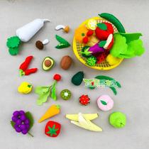 Cut-free material package finished non-woven DIY kindergarten manual work house toys vegetables and fruits
