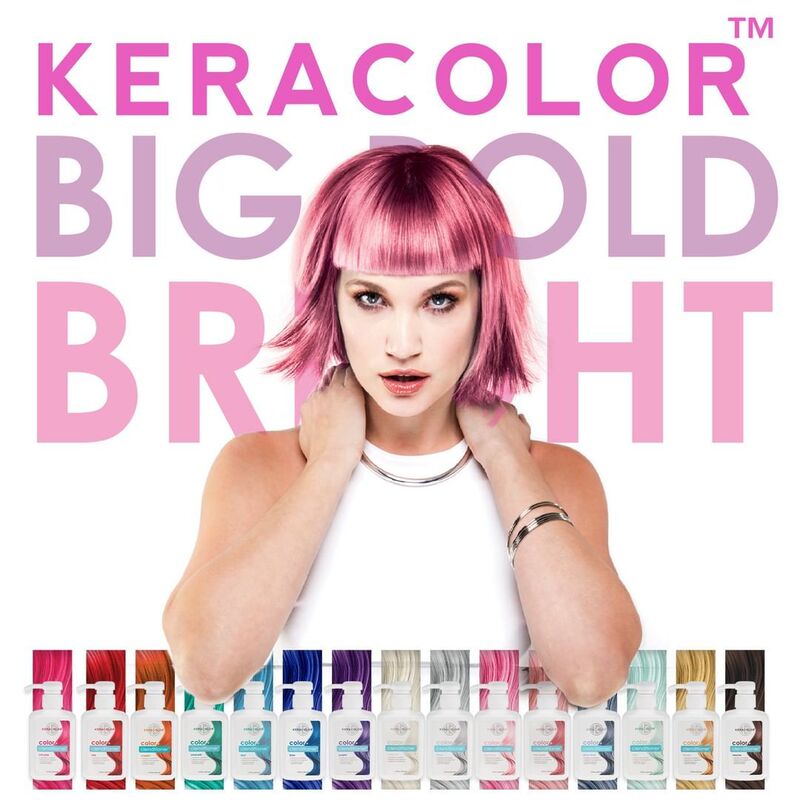 American Keracolor Popular Color Wash Rinse Agent, Color Replenishing, Multi-Color Bright Color Cosplay 355ml