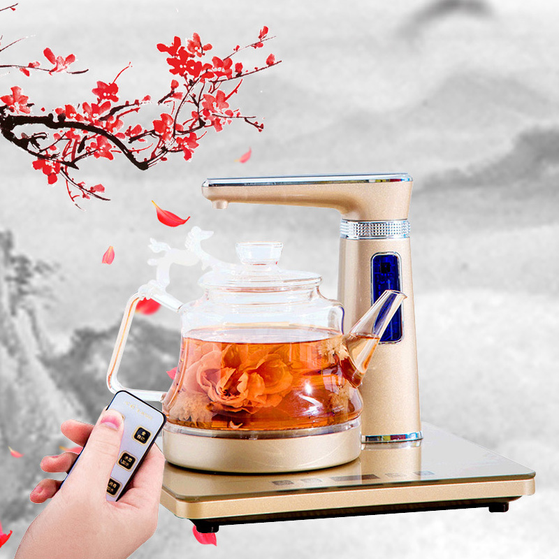Heart good XH-QZD-F1 fully automatic water heating pot 1 0L glass tea set quick cooking pot full intelligent water pumping