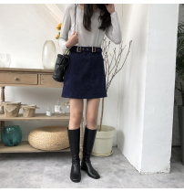 Value good quality vintage thin corduroy skirt skirt