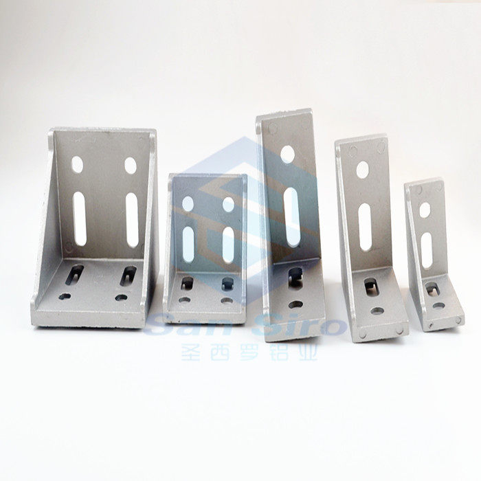 Industrial Aluminum Squeeze material Connecting piece aluminium corner fitting corner code 2040 3060 3060 6060 6060 8080 8080 corner fittings