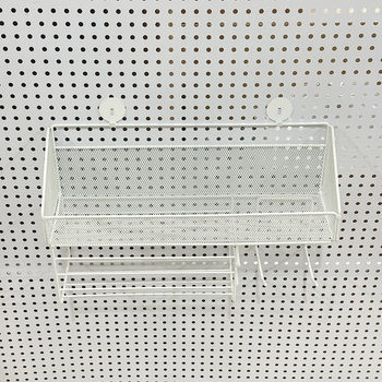 Suitable for ikea ikea hole board accessories special hook storage rack storage box metal tissue box paper rack