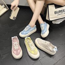 Super versatile ~ Thick-soled genuine leather shoes for women Ji Dexun shoes 2024 hot style fashionable and versatile student casual sports shoes