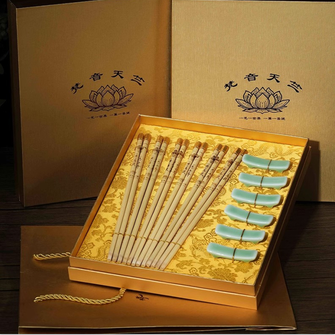 Hangzhou Tianzhu Mountain Bamboo Chopsticks Fan Yin Tianzhu Natural Environmentally Friendly Paintless Tableware Household Chinese Chopsticks Old Base 