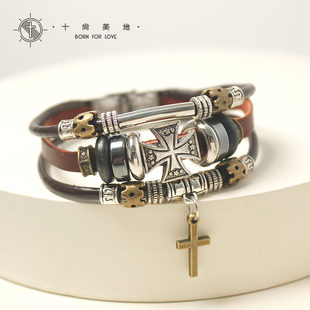 Genuine bracelet handmade, ethnic fashionable jewelry for leisure, accessory