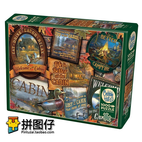 Special price Canada Cobble Hill 1000 pieces 80040 imported puzzle compartment logo