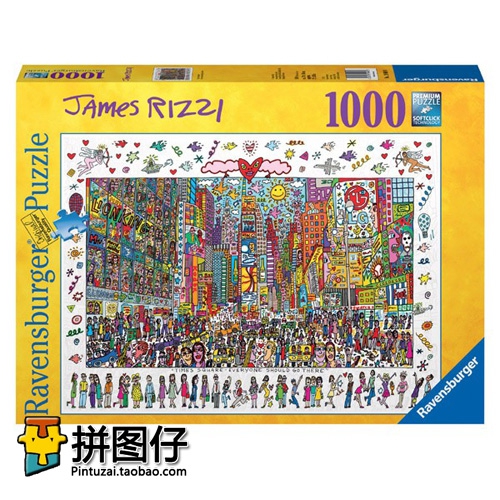 (Spot)Germany Ravensburger 1000 pieces 19069 imported puzzle times Square