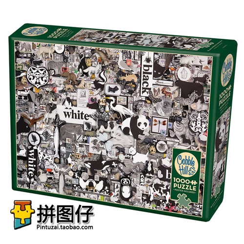 (spot) Canadian Cobble Hill 1000 pieces 80033 imported puzzle black and white animals