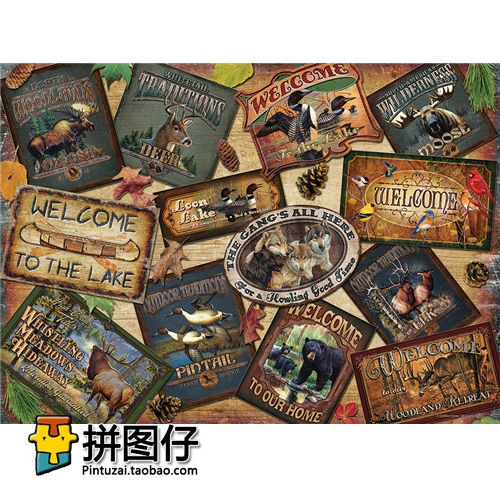 Special offer Canada Cobble Hill 1000 pieces 51836 imported puzzles Welcome to the forest