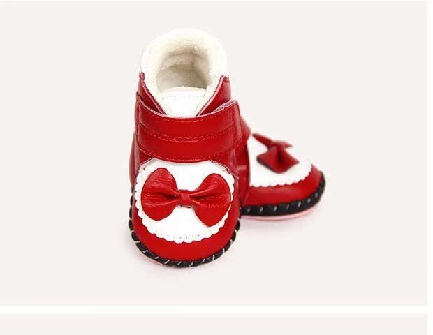 2014冬季新款女宝宝棉鞋学步鞋冬季婴儿鞋新