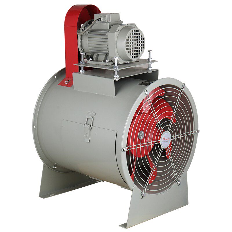 KT40 motor external axial fan mute industrial spray booth explosion-proof high temperature belt drive dust removal and degassing
