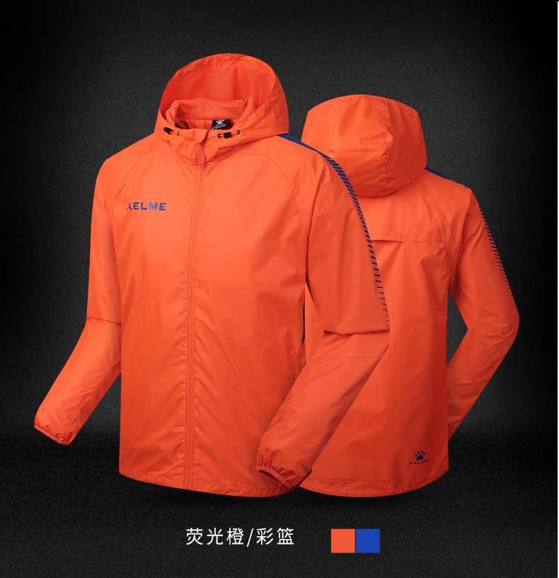 Áo gió Carmel Bóng đá chống nước thể thao không thấm nước áo gió đào tạo đội kelme cơ thể áo khoác tùy chỉnh áo khoác - Áo gió thể thao áo khoác gió nữ giá rẻ