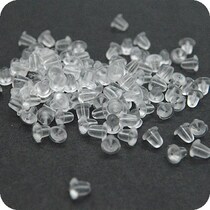 Plastic earplugs rubber earplugs female earrings plugs back plugs back plugs ear caps earrings accessories