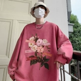 Ретро демисезонная толстовка, в американском стиле, оверсайз