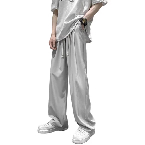 Осенние штаны, демисезонные трендовые джинсы с начесом, костюм для отдыха, свободный прямой крой