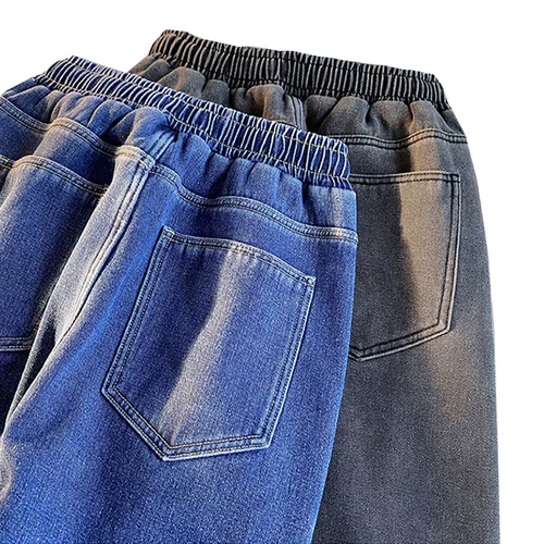 Осенние трендовые джинсы, брендовые штаны, в американском стиле, свободный прямой крой