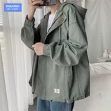 Демисезонная осенняя трендовая куртка для отдыха, большой размер, в корейском стиле, оверсайз