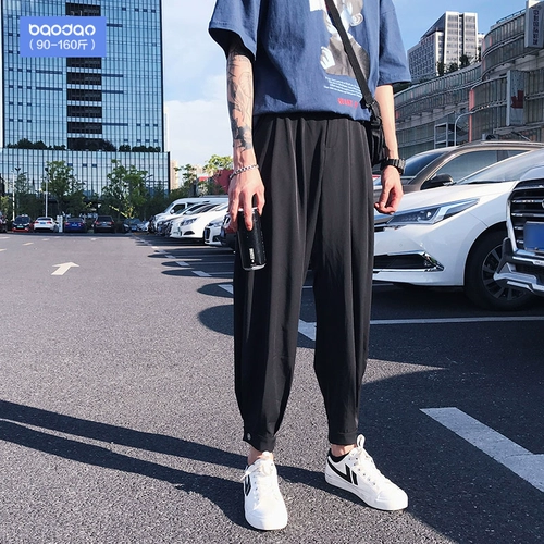 Осенние трендовые штаны, в корейском стиле, свободный крой