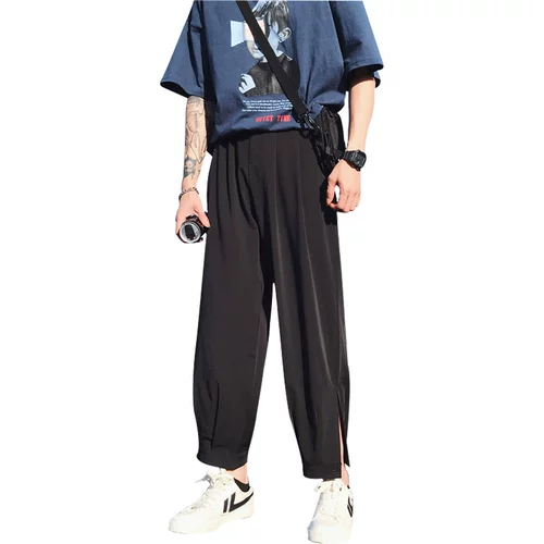 Осенние трендовые штаны, в корейском стиле, свободный крой