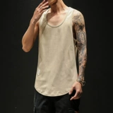 Мужской японский летний жилет, спортивная футболка для спортзала без рукавов, размер