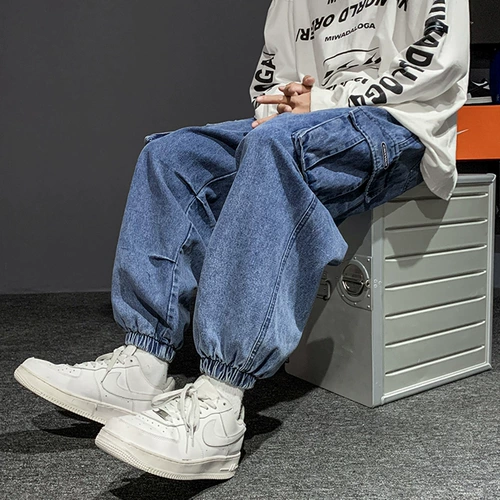 Летние джинсы, штаны, подходит для подростков, в американском стиле, размер