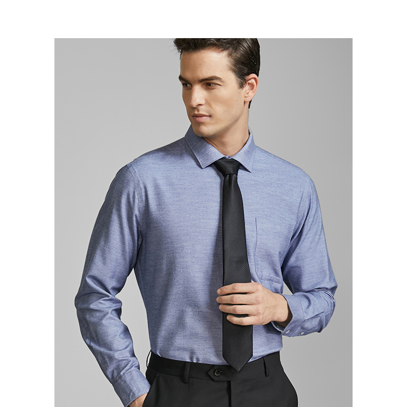 Heavy Hodo red bean men's clothing 2021 spring business casual men's long-sleeved shirt youth men's shirt 8405