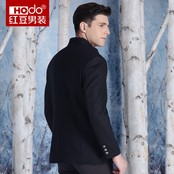 红豆 男士羊毛呢短大衣 天猫优惠券折后￥129包邮（￥379-250）