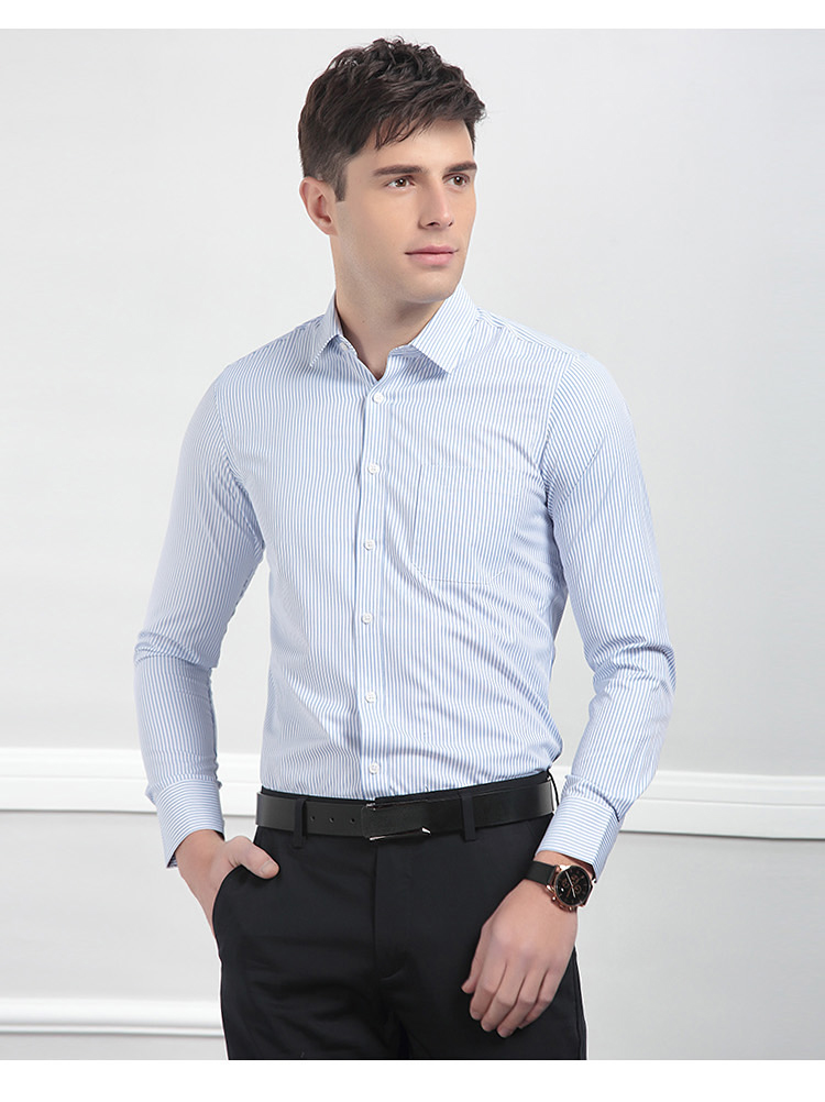 Hodo / Red Bean Men 2018 Xuân Mới Áo sơ mi nam sọc cotton dài 8376 sơ mi nữ đẹp