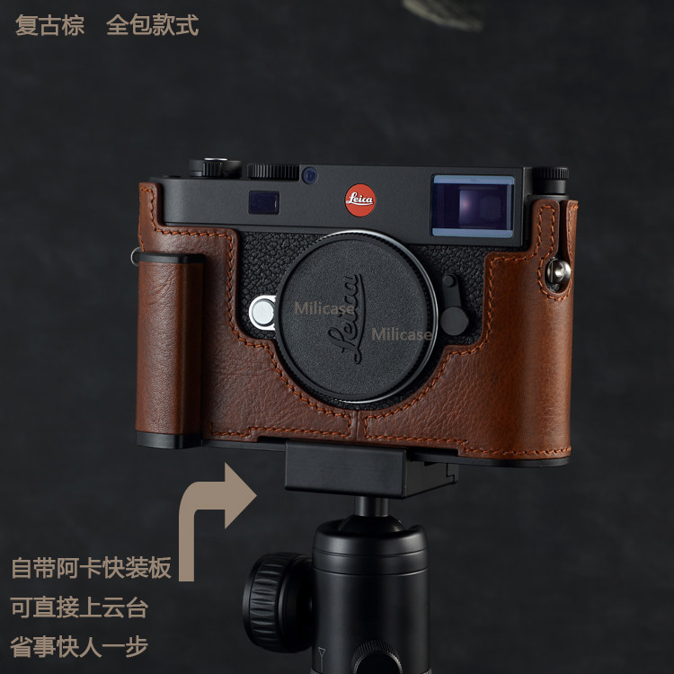 handwork Photo Camera leather cowhide Bag whole Body BOX Case For