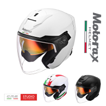 PAPA riding equipment MOTORAX S30 double lens summer safety 3 4 half helmet helmet for men and women