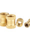 M2M2.5M3M4M5M6M8 Copper Inserts, Injection-Molded Copper Nuts, Copper Embedded Parts, Copper Knurled Nuts, Copper Knurled Nuts