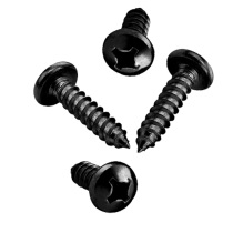 PA black round head self-tapping nail cross head Pan Head self-tapping screw GB845 pointed tail screw M2 M2 6M3