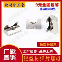 European standard shrapnel nut elastic nut block rear nut special shrapnel 30 40 Type 45-M4-M5-M6M8