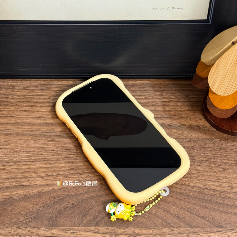 Orange Textured Silicone Anti-fall iPhone Case