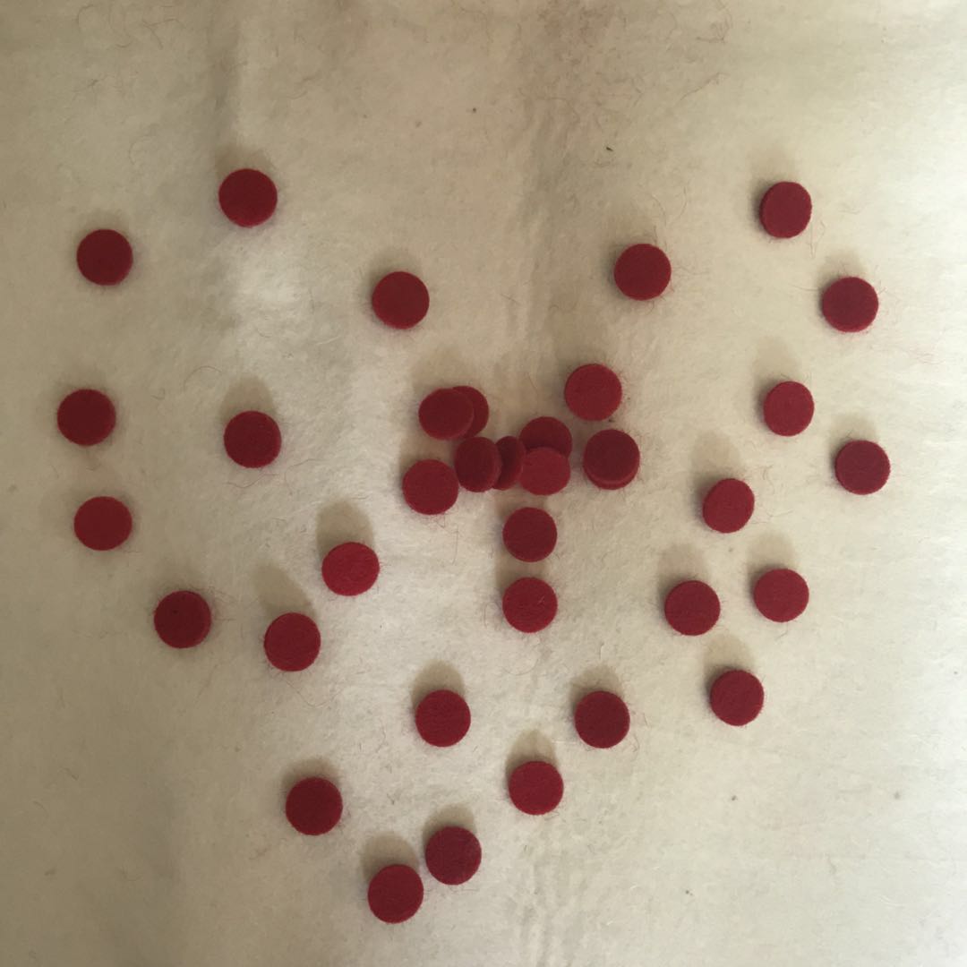 Cantonese-promoted musical instrument (imported sheep felt Yangqin stop sound cushion) 1 grain