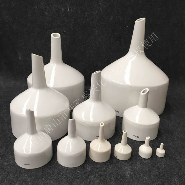 25 - 300mm Filter Filter Filter Vacuum Bresh Funnel Ceramic Funnel Chemical Ceramic Funnel