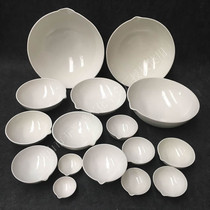 35-5000ml Tangshan ceramic evaporation dish chemical porcelain dish hemispherical evaporation dish