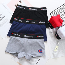 Neutral ladies cotton Triangle flat corner lettered print underwear wide side les underwear sweatpants tt panties students