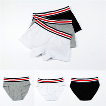 Pure Cotton solid color neutral womens underwear quadruple corner triangle les underpants tt underwear sports bottoming safety pants