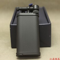 Japan im Corona Flint pipe lighter 64-9211 black wheat grain 45 degree pipe Special