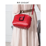 Красная модная сумка через плечо, оберег на день рождения на одно плечо, простой и элегантный дизайн, из натуральной кожи