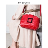 Красная модная сумка через плечо, оберег на день рождения на одно плечо, простой и элегантный дизайн, из натуральной кожи