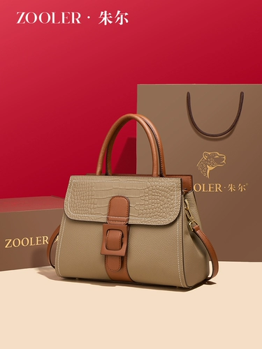 Высококачественная женская сумка Zhuer, новинка 2025 года, модная сумка для мамы, сумка среднего возраста, женская сумка из натуральной кожи большой вместимости