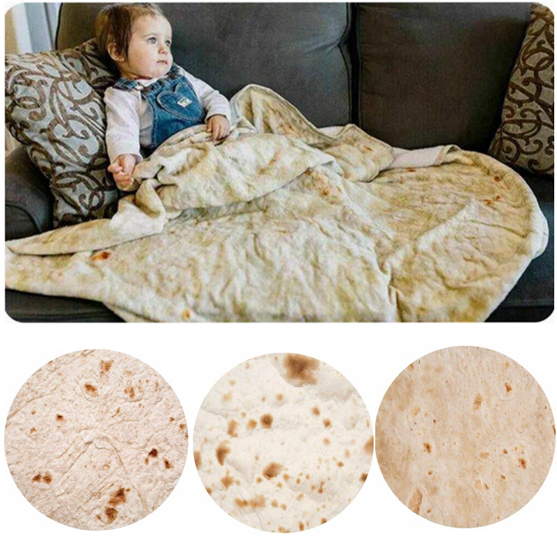 Popcorn Mexican Corn Cake Pancake Blanket Burn Cake Blanket Pancake 3d Printed Blanket Cute Blanket