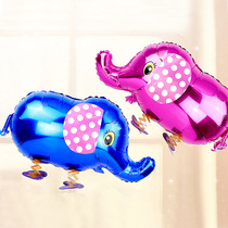 Baby Birthday Venue Arrangement Party Qingsheng Stage Decoration Supplies Aluminum Film Balloons 100 Days Elephant Styling Balloons